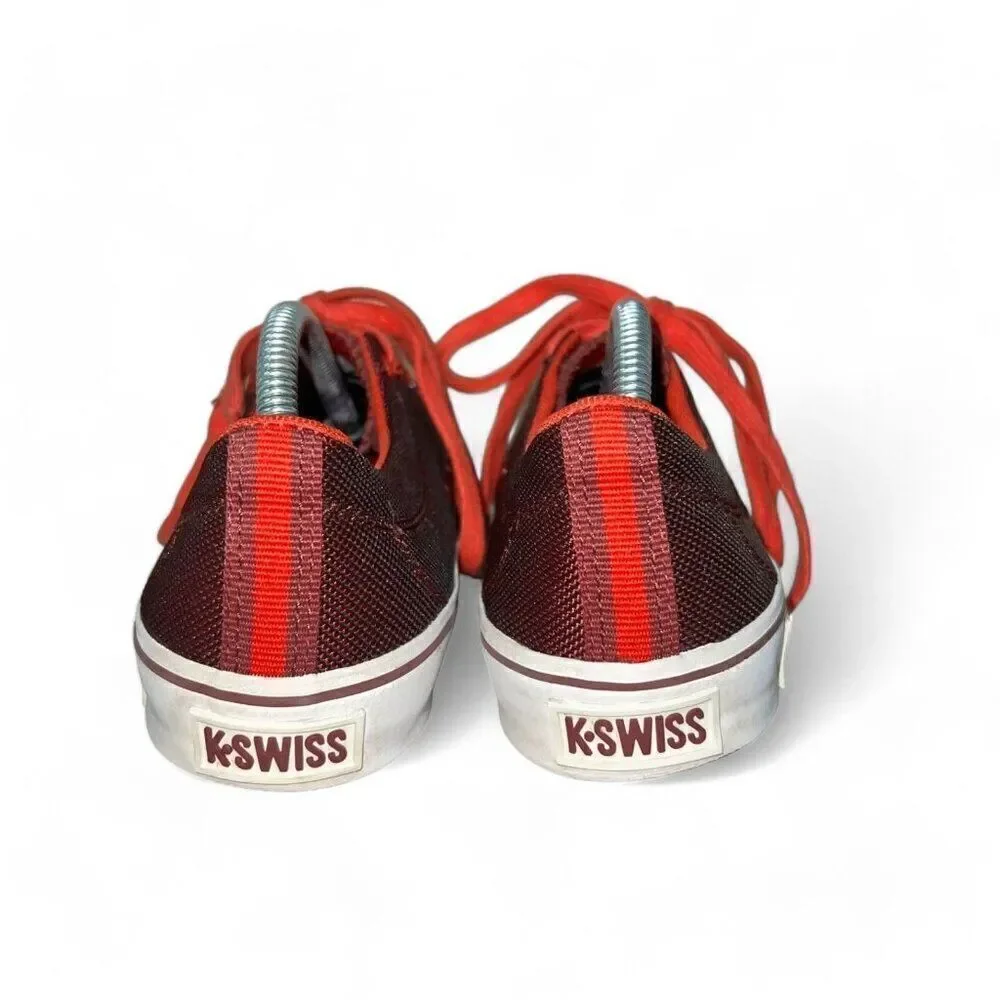 K-Swiss Clean Laguna Casual Sneakers Tawny Port / Fiery‎ Red Women's 6.5